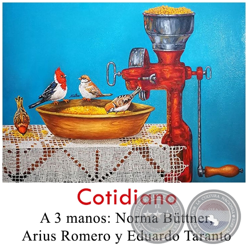 Cotidiano - Pintura a 3 manos: Norma Bttner, Arius Romero y Eduardo Taranto